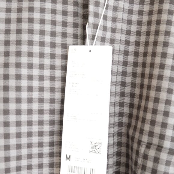 NWT Uniqlo Men's Twill Oversized Shirt Brown Checked Sz M - Picture 8 of 10